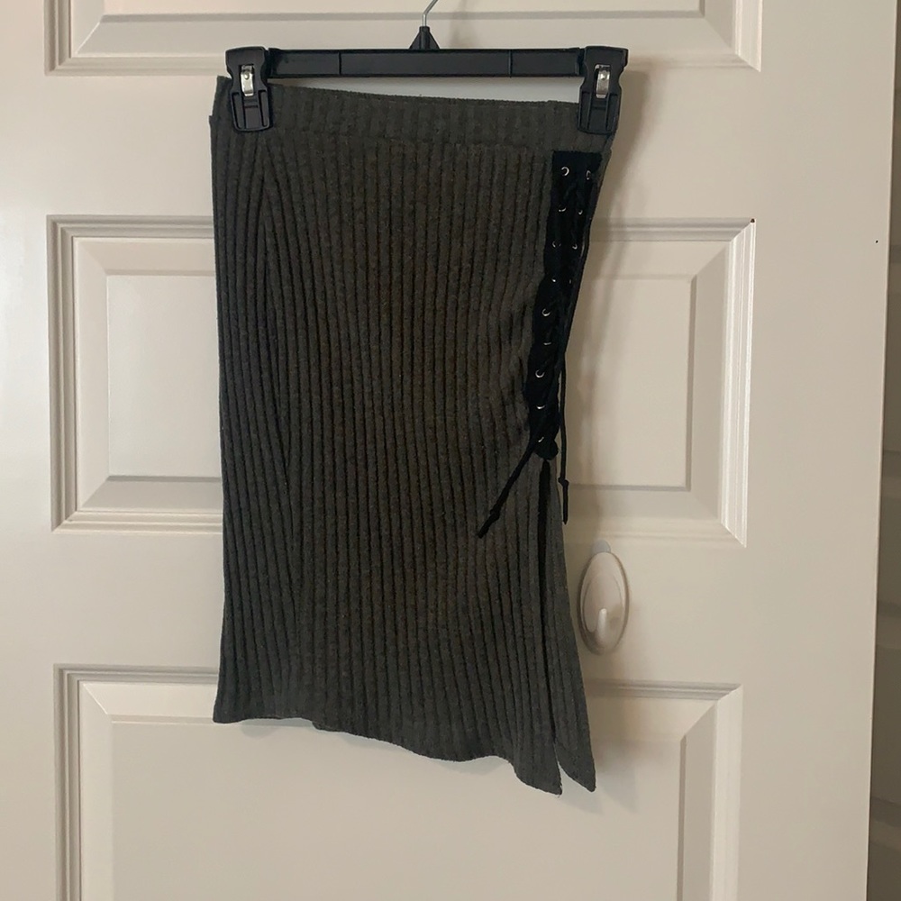 High waisted slip skirt